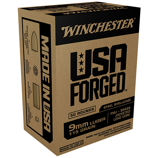 WIN USA FORGED 9MM 115GR FMJ 50/10 - Sale